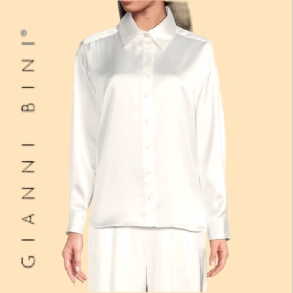 GIANNI BINI Skylar Satin Blouse